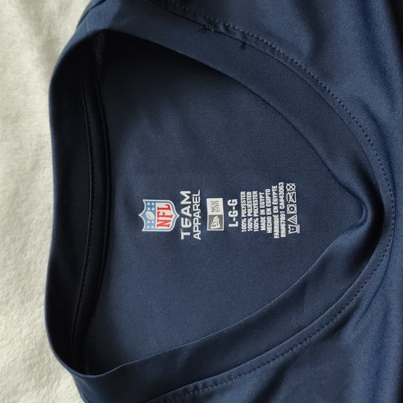 71. NFL Team Apparel New England Patriots Off-Sides Tee | Color - Navy - Picture 3 of 5